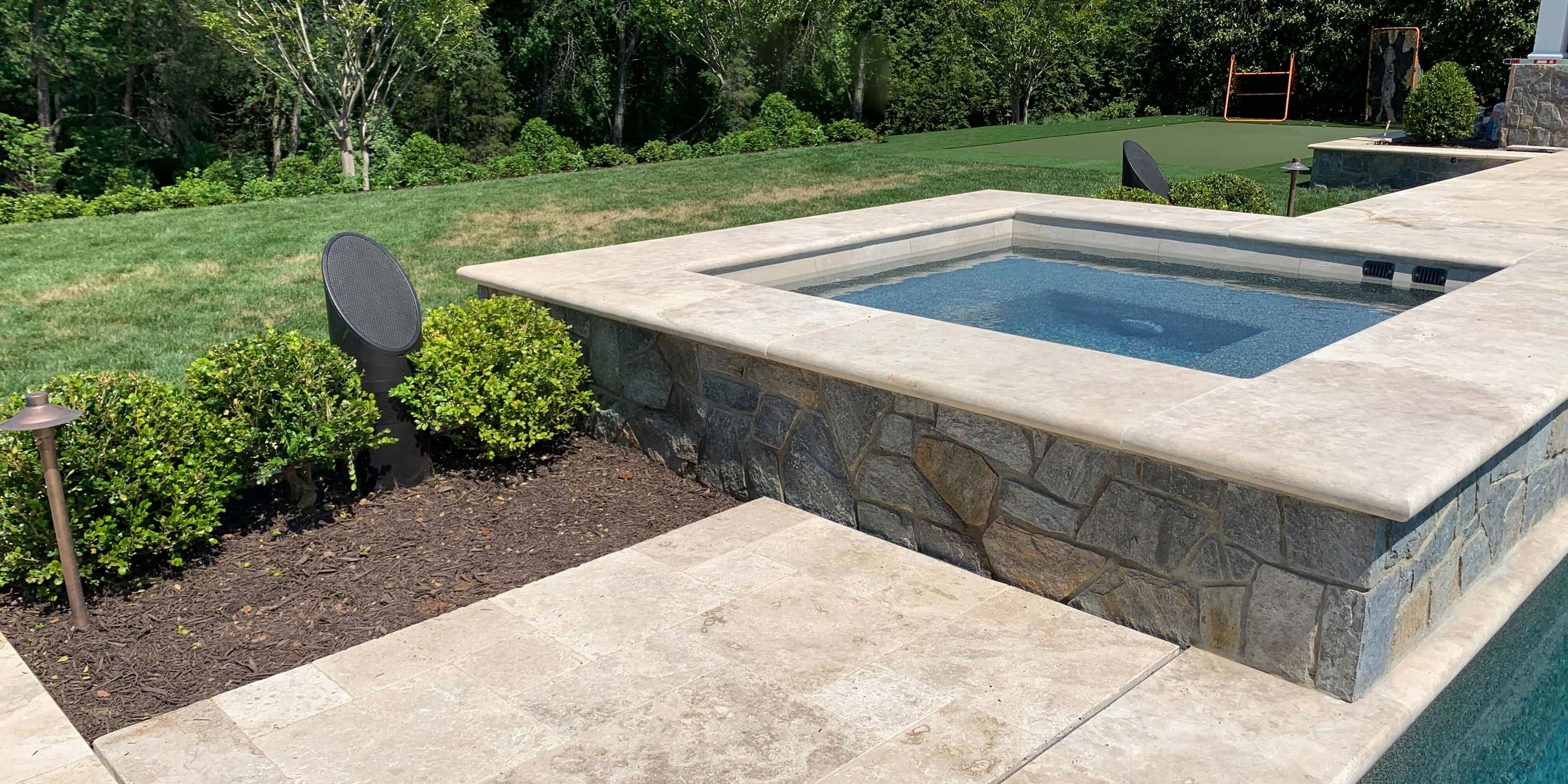 outdoor pool on an estate